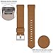 VOMA Compatible for Fitbit Charge 2 Bands, Genuine Leather Replacement Wristbands Bands for Fitbit Charge 2 HR Women Men Brown