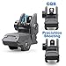 MGPCQB Tactical Foldable Front & Rear Sight, Low Profile High Strength Polymer Flip Up Sights, Backup Sight for Picatinny Rail