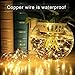 Ylife 33Ft 100 LED String Lights, Warm White Mini Fairy Lights Waterproof, Flexible Copper Wire, Decorative Lights for Festival Party, UL Adapter Included