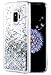 Caka Galaxy S9 Case, Galaxy S9 Glitter Case Liquid Series Luxury Fashion Bling Flowing Liquid Floating Sparkle Glitter Soft TPU Case for Samsung Galaxy S9 (Silver)