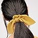 Ondder Bow Scrunchies for Hair Satin Silk Scrunchies, Hair Accessories for Women Ladies Young Women, 6 Assorted Colors Scrunchies