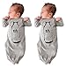 FEITONG Newborn Infant Baby Boys Long Sleeve Print Gowns (6 Months, Gray)