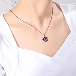 UNIFT Pentagram Sun Wheel Layered Necklace For