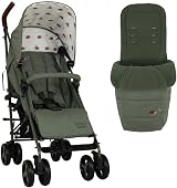 Cosatto Supa 3 Pushchair with Footmuff Lightweight Stroller Birth to 25kg
