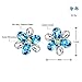 Neoglory Jewelry Blue Crystal Flowers Stud Earrings Gift For Girl Women Mother Embellished with Crystals from Swarovski