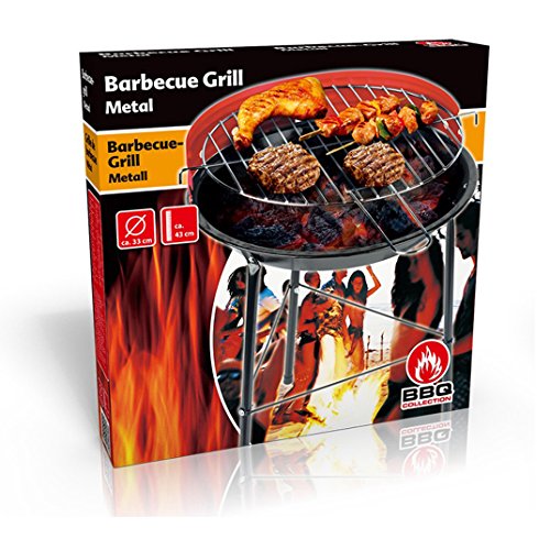 BBQ Collection Picknickgrill Minigrill Holzkohlegrill Festival Camping Picknick ca. 33x33x46 cm – Bild 3