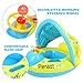 Peradix Baby Float Water Toys with Inflatable Canopy Sunshade Swimming Pool Boat Floating Ring (Apple Green)