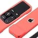 Akwox Light Weight [Anti Slip] Shock Proof Silicone Cover for New Apple Tv 4th / 4k 5th Generation Siri Remote Controller (Watermelon red) -not for New Apple 4k TV Series 6th Gen 2021