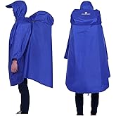 Adventure World Globotrekker Backpack Poncho Lightweight Waterproof Rain Poncho for Hiking, Camping, Travel & Outdoor Use