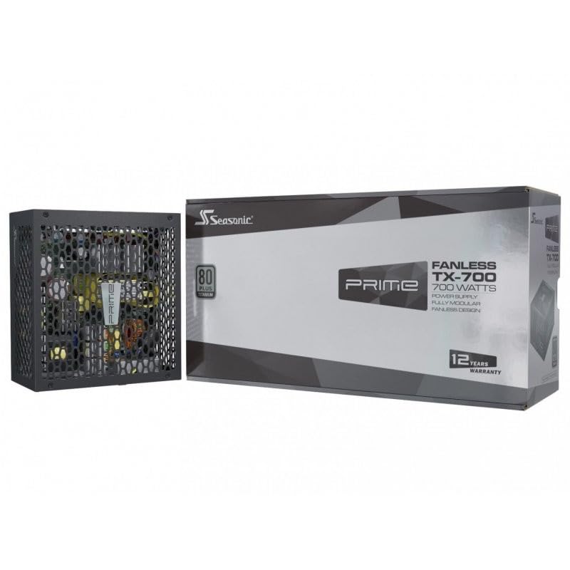 Seasonic Prime Fanless Tx-700 700W Pc Power Supply, Black, 4X Pcie - View 12
