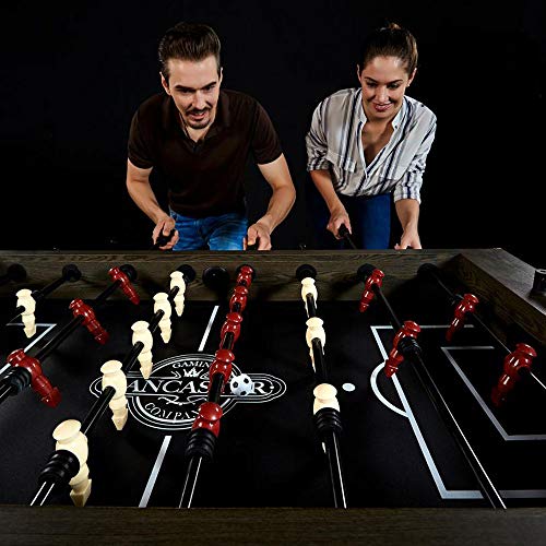 Lancaster Gaming Bristol 56 Inch Full Size Wooden-Look Game Room Foosball Table