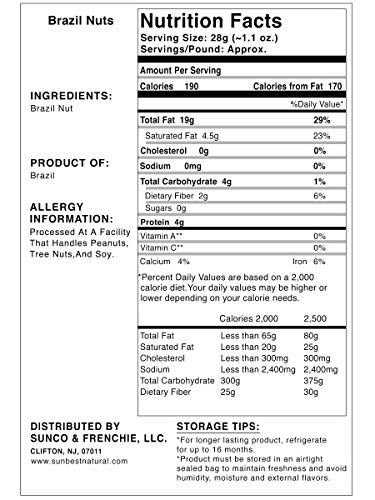 Sunbest Natural - Whole Brazil Nuts, Unsalted Nuts for Snacking, Baking, and Cooking, Non-GMO and Vegan Snacks for… - Image 4