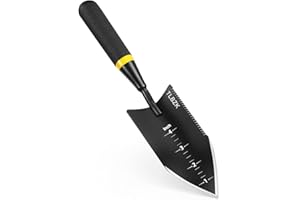 TLBZK Heavy-Duty Trowel Garden Tool, Stainless Steel Serrated Hand Shovel for Effortless Digging, Weed Control and Transplant
