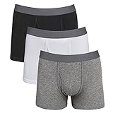 Mens Underwear Pack of 3 Cotton Men's Boxer Briefs Trunk Breathable Underwear