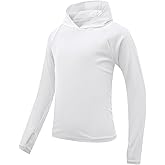 Century Star Long Sleeve Rash Guard Swim Shirts for Boys Toddler Kids UV Protection Fishing Hoodie with Thumb Hole