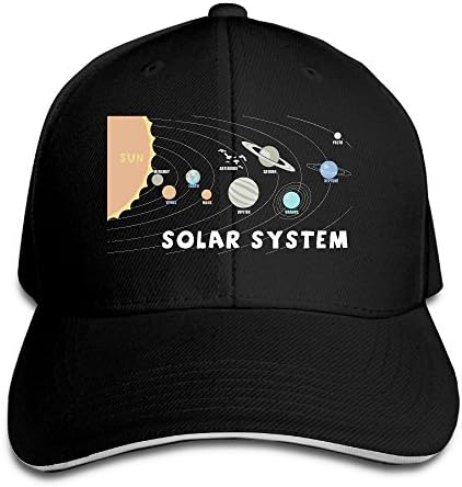 Beautiful Solar System Unisex Fashion Couples Sandwich Hat | Peaked Cap