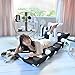 Butterfly Craze Floor Lounger Cover – Inflatable Air Bed, Floor Mattress or Bean Bag Chair Alternative. Black and White Polka Dot Pattern Makes it Fun and Stylish. Pillow Bed Cover Only!