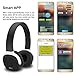 Bluetooth Headphones, Fuleadture Wireless V4.1 NFC Stereo Sport Over-Ear Headphone Headset with Pedometer Earphone, Hands-Free Calling with Mic for iPhone PC All Bluetooth-Enabled Devices - Black