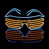 iChase Light Up Party Glasses ,2 Color EL Wire