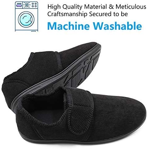 mens house shoes wide width