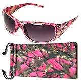 Vertx Women's Hot Pink Camouflage Sunglasses W/free Camo Microfiber Bag