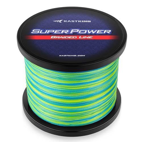 KastKing Superpower Braided Fishing Line 12LB Camo Aqua