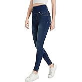 KYAL KNOW YOU ARE LOVED High Waisted Skinny Jeans Stretchy Tummy Control Jegging for Women Pull on Leggings with Pockets