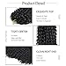 HVAXING 8 inch Short Marlybob Crochet Braiding Hair Extensions 3 Bundles Afro Kinky Curly Synthetic Spring Twist Hair Braids Low Temperature Fiber (Natural Black,1B)