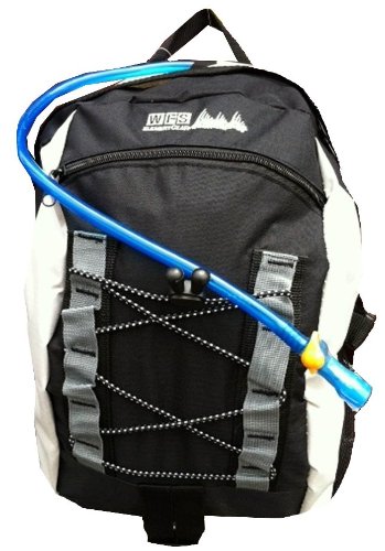 WFS Desert Springs 2L Hydration Daypack Backpack, Black