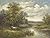 Perfect Effect Canvas ,the Replica Art DecorativeCanvas Prints Of Oil Painting 'Landscape Painting: Cattles Near The River', 8x11 Inch / 20x27 Cm Is Best For Dining Room Decor And Home Decoration And Gifts