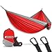 Bear Butt Double Parachute Camping Hammock, Red/Gray