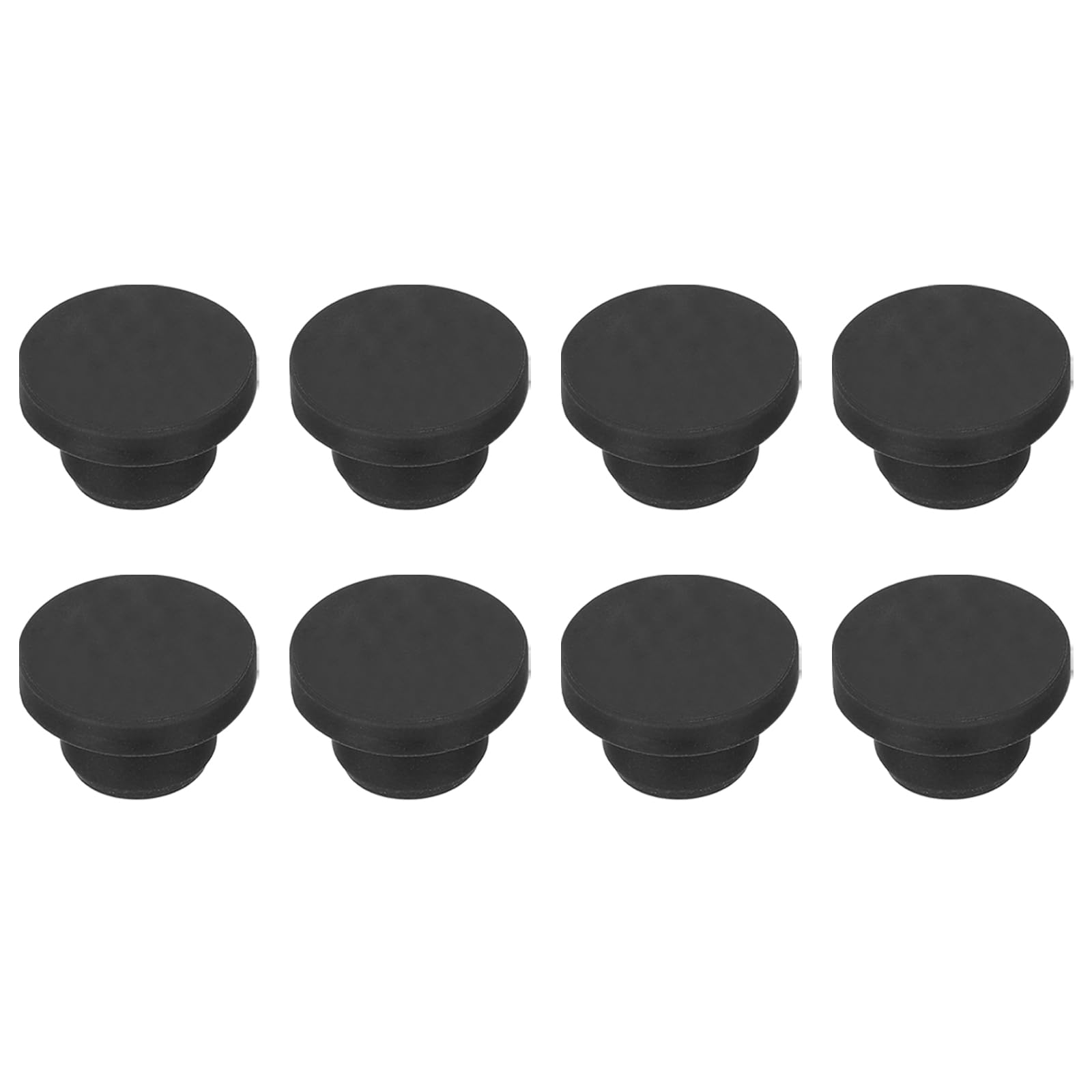 Photo 1 of MECCANIXITY 8pcs T-Shaped Silicone Plugs 15.5mm 3/5 Inch Dia Snap in Plug Hole Seal Cover Round Rubber Stopper for Kitchen Rubber Bulkheads Waterproof Sealing Plugs Black