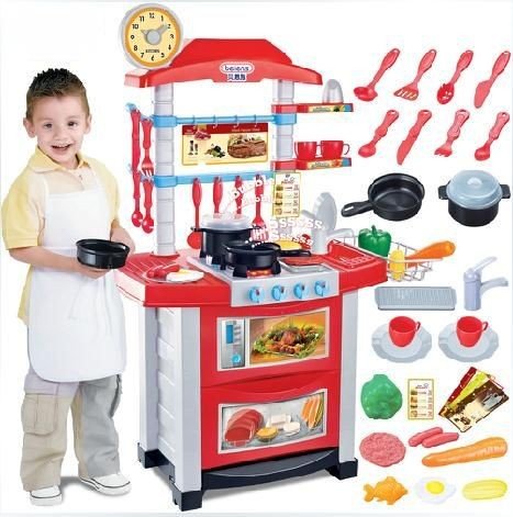ライト を持つ赤ん坊自負する遊び家子供キッチンおもちゃ赤ん坊sooktops 調理している子供が設定した音 B07bq3y2xl 調理器具食器 有名な高級ブランド