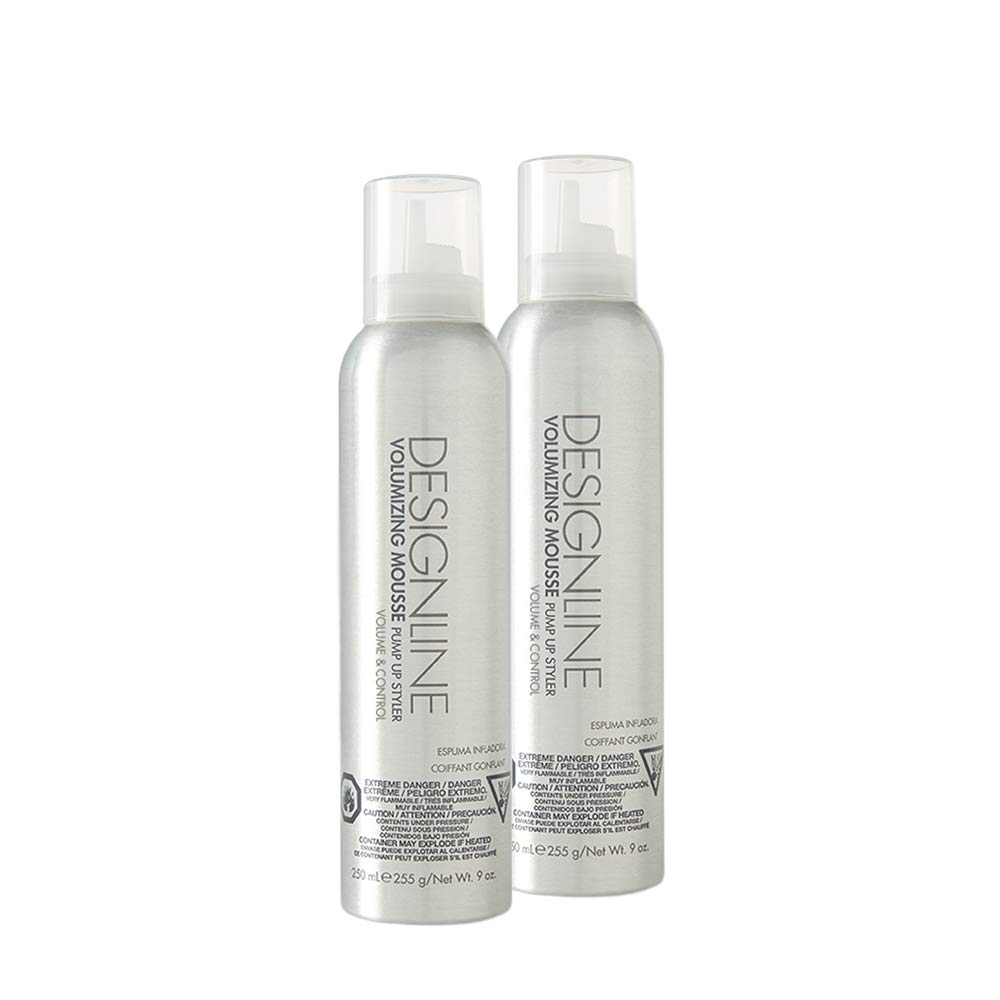 Volumizing Mousse Pump Up Styler - Regis DESIGNLINE - Provides All Day Ultra Firm Hold (2 Pack)