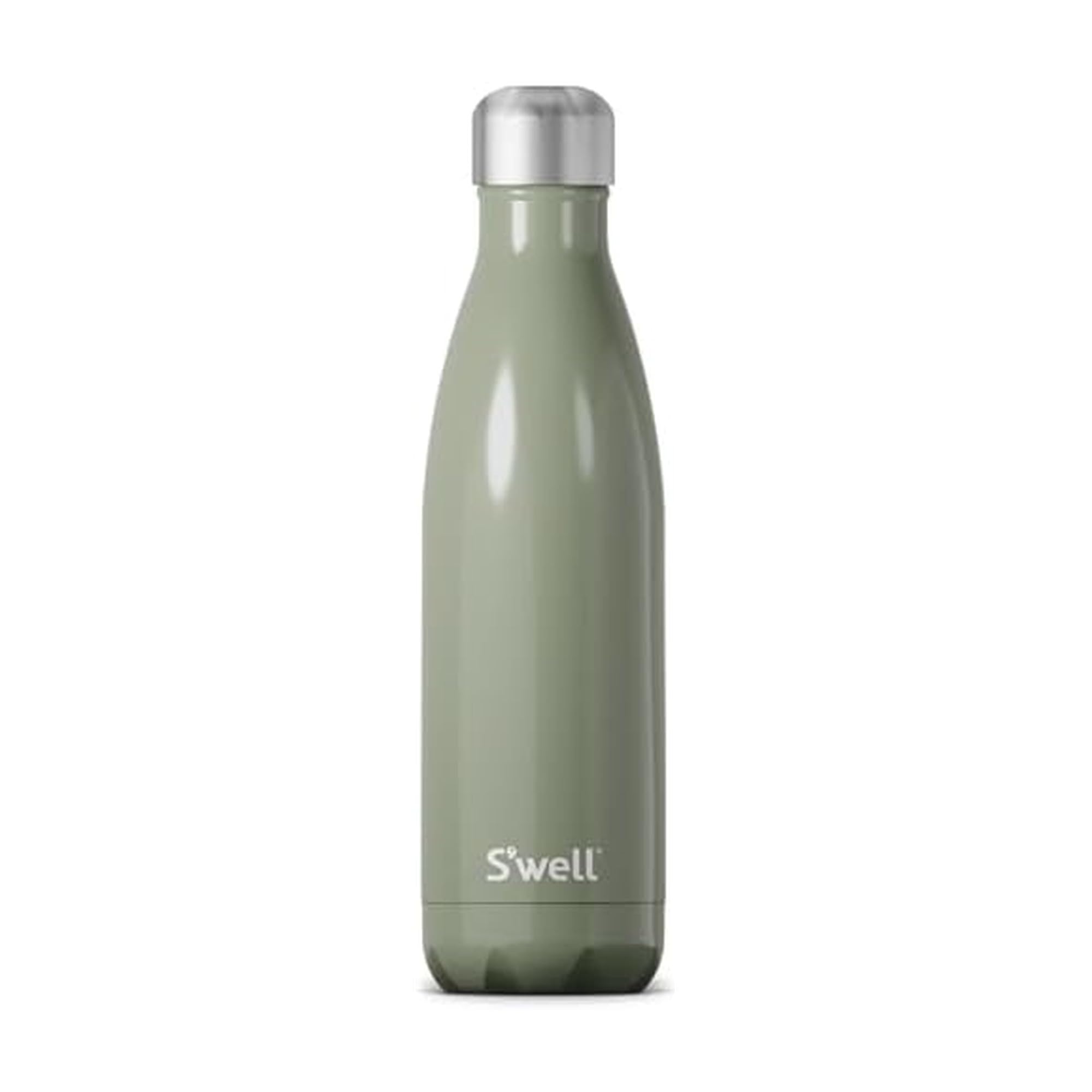 S'well Original Vacuum-Insulated Drinks Bottle, Mountain Sage, 500ml - Keeps Drinks Cold and Hot - BPA-Free Stainless Steel Hydration Bottle for On The Go