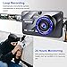 Dash Cam Car Dashboard Camera - Full HD 1080p Car Dashboard Camera，4“IPS Screen Dual Wide Angle Lens Car Dash Cam，G-Sensor，Cycle Recording，WDR，Parking Monitoring，Motion Detection (Silver Upgrade)
