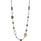 FULU AUTUMN Long Necklaces for Women Trendy Long Chunky Beaded Necklace Boho Fashion Costume Jewelry Mothers Day Gifts for Her