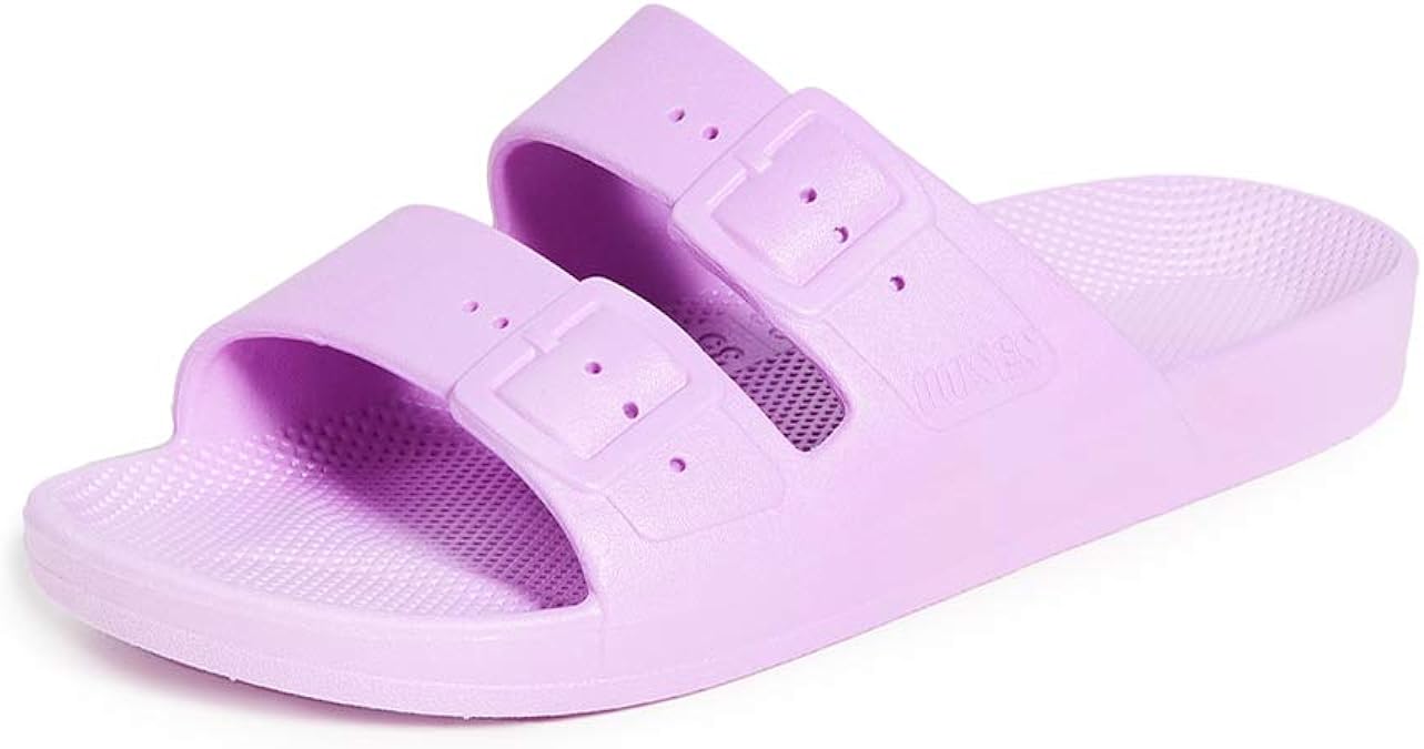 womens purple slides