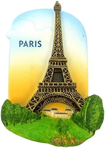 Eiffel Tower Paris France Souvenir Fridge Magnet Toy Set 3D Resin Collection