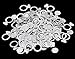 FECEDY Glittery Silver Ring Confetti for Wedding Bachelorette Party Decoration 200pcs/pack