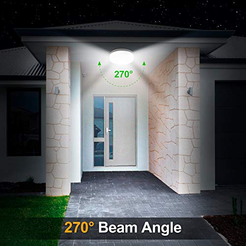 Badkamerlamp 18 W 1440 lm 6500 K koel wit Φ15,5 * 4,3 cm plafondlamp met inbouw LED voor slaapkamer, badkamer, keuken… - Afbeelding 7