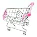 SMTSMT Supermarket Handcart Shopping Utility Cart Mode Storage Basket Desk-Pink