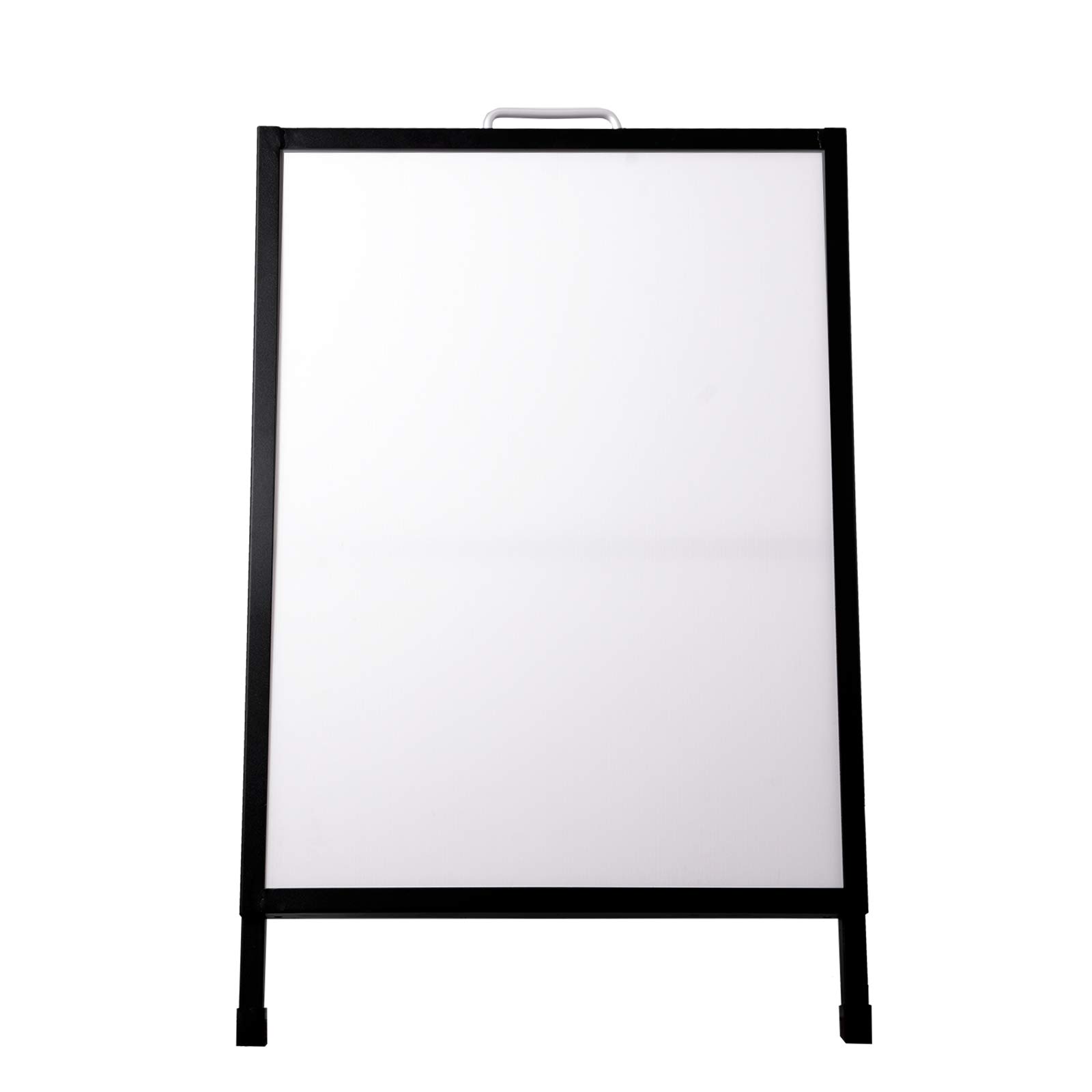 Voilamart Pavement Sign A-Board Sign Display Pavement Board Heavy Duty Steel A-Frame Double Sided Poster Stand Holder for Outdoor Advertising Shop with 2 PVC Panels