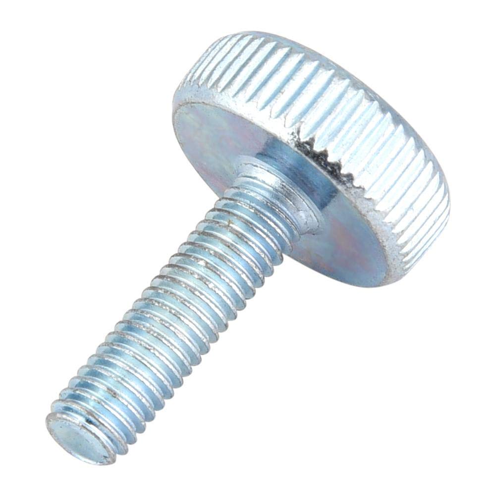 Thumb Screws, 5 Pcs M5 20mm Zinc Plated Flat Knurled Head Carbon Steel Screws Bolts, Hand Thumb Screws for Electric Appliance, Tools, Cars(M5x20（5pcs）)