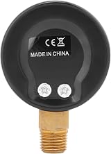 Hilitand Low Pressure Gauge 0-15psi 0-1bar 1/4 BSPT Bottom Mount Fuel Air Oil view 3
