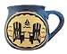 Beach Adirondack Chairs Ceramic Pottery Style Coffee Mug, 14 oz
