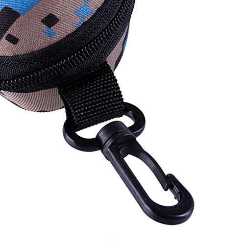 Ownsig Waterproof Portable Large EVA Zipper with Hook Clasp Eyeglass Sunglass Case Holder Box Camouflage
