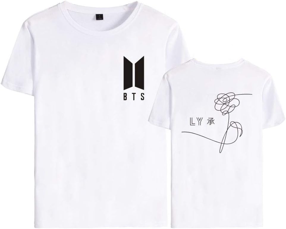 FridayLead BTS T-Shirt Short Sleeve Bangtan Boys Love Yourself Tee Unisex Kpop