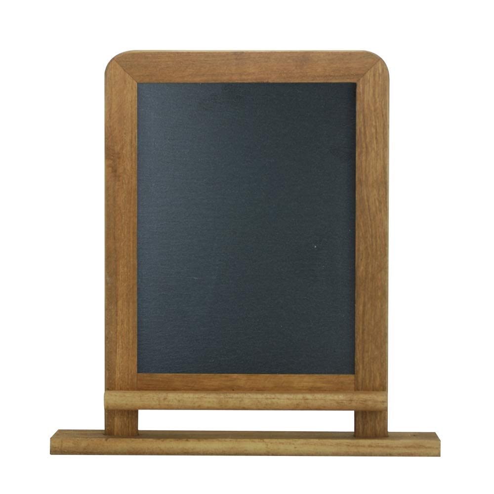 Lockways Slate Chalkboard Black Board Standing Chalk 14 x 10, Rustic