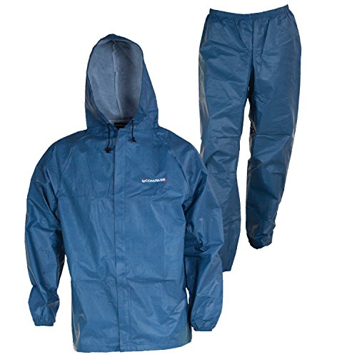 EL12104-21-MD Eco-Lite Rain Suit with Bag, Blue - Thumbnail 7